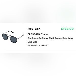 ray ban black sunglasses